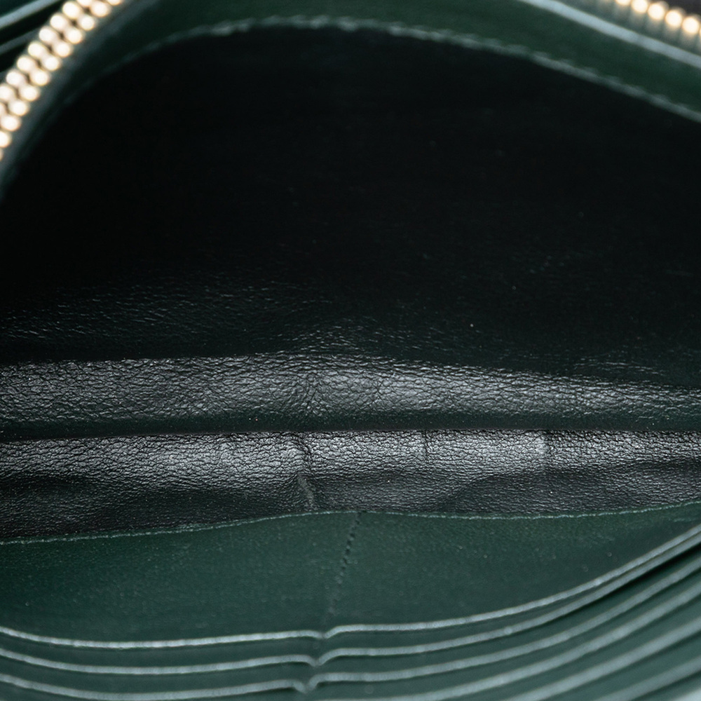 Pre-Loved Saint Laurent Quilted Lambskin Diamond Becky Chain Wallet - Picture 4 of 7